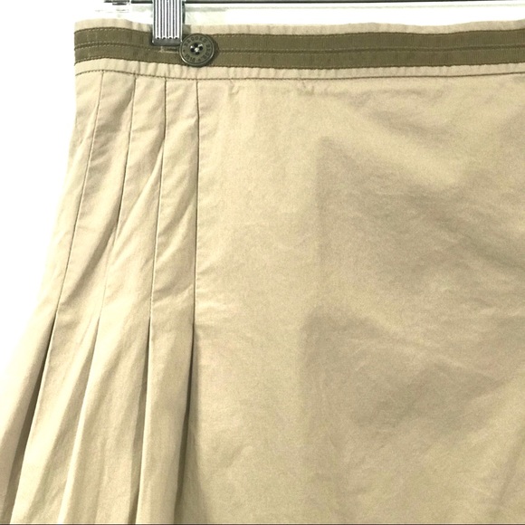 Vintage Brooks Brothers Khaki Stretch Wrap Skirt - Picture 8 of 8